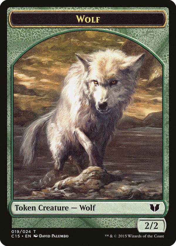 Wolf    Zombie Double-Sided Token [Commander 2015 Tokens] Online