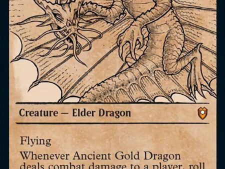 Ancient Gold Dragon (Showcase) [Commander Legends: Battle for Baldur s Gate] Cheap