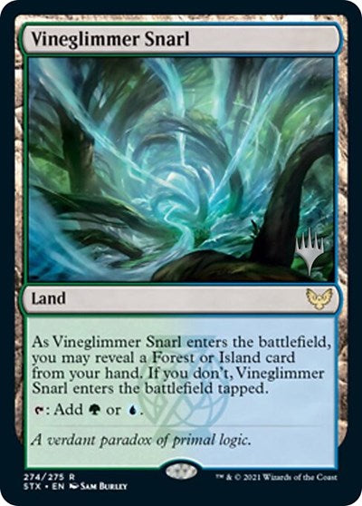 Vineglimmer Snarl (Promo Pack) [Strixhaven: School of Mages Promos] Supply