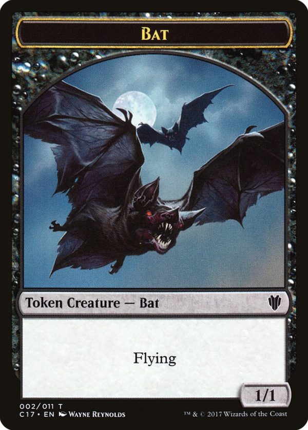 Bat    Vampire Double-Sided Token [Commander 2017 Tokens] Online Hot Sale