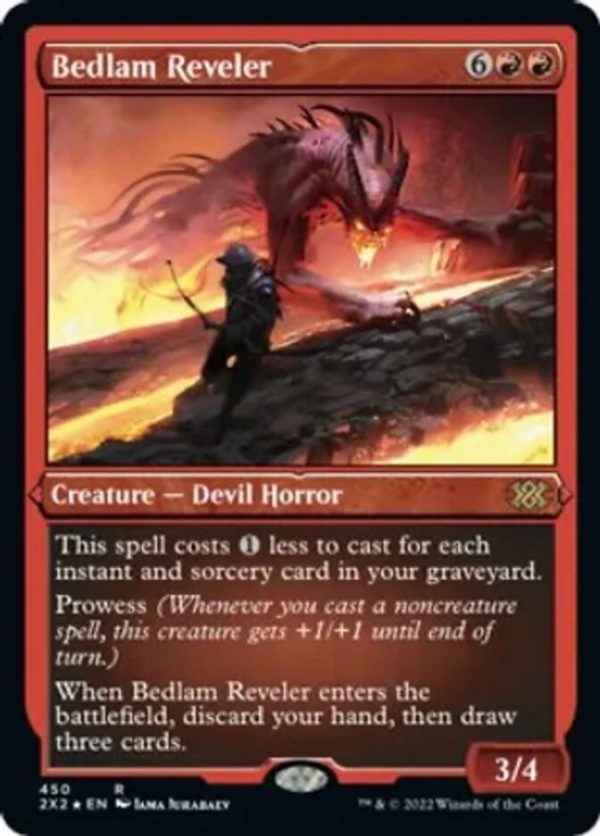 Bedlam Reveler (Foil Etched) [Double Masters 2022] For Sale