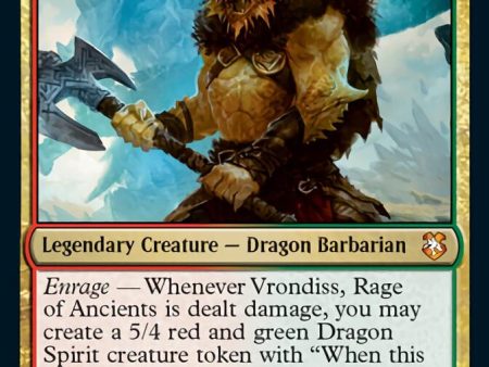 Vrondiss, Rage of Ancients [Dungeons & Dragons: Adventures in the Forgotten Realms Commander] For Discount