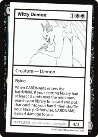 Witty Demon (2021 Edition) [Mystery Booster Playtest Cards] Online Sale