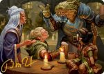 You Meet in a Tavern Art Card (Gold-Stamped Signature) [Dungeons & Dragons: Adventures in the Forgotten Realms Art Series] Fashion