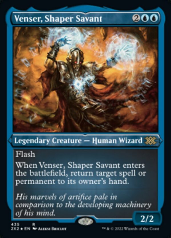 Venser, Shaper Savant (Foil Etched) [Double Masters 2022] Discount