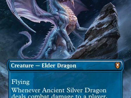 Ancient Silver Dragon (Borderless Alternate Art) [Commander Legends: Battle for Baldur s Gate] Fashion