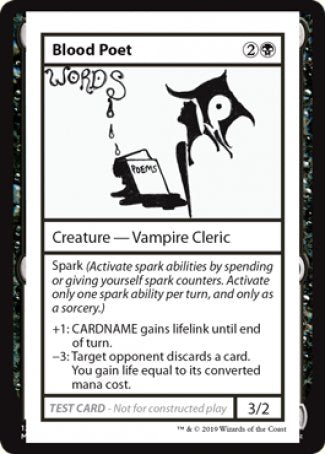 Blood Poet (2021 Edition) [Mystery Booster Playtest Cards] on Sale