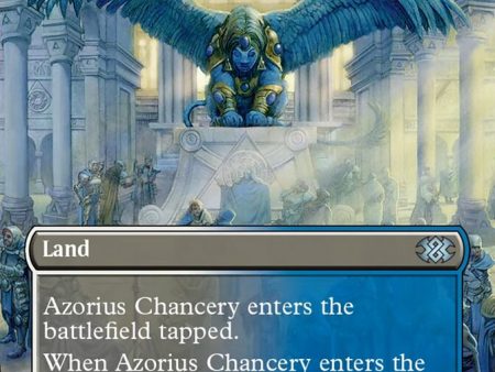 Azorius Chancery (Borderless Alternate Art) [Double Masters 2022] Online Hot Sale