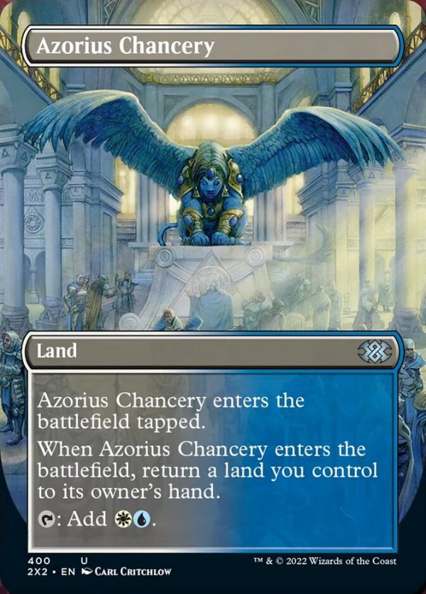 Azorius Chancery (Borderless Alternate Art) [Double Masters 2022] Online Hot Sale