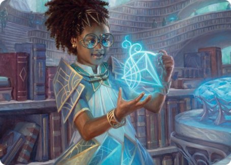 Zimone, Quandrix Prodigy Art Card [Strixhaven: School of Mages Art Series] Sale