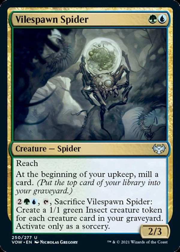 Vilespawn Spider [Innistrad: Crimson Vow] Hot on Sale