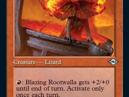 Blazing Rootwalla (Retro Foil Etched) [Modern Horizons 2] For Sale