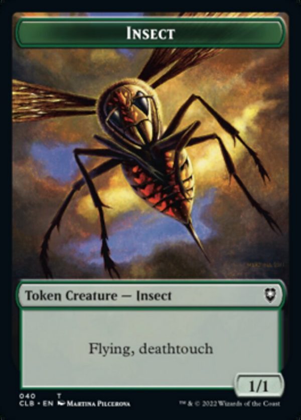 Wolf    Insect Double-Sided Token [Commander Legends: Battle for Baldur s Gate Tokens] For Cheap