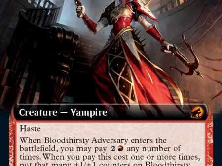 Bloodthirsty Adversary (Extended Art) [Innistrad: Midnight Hunt] on Sale