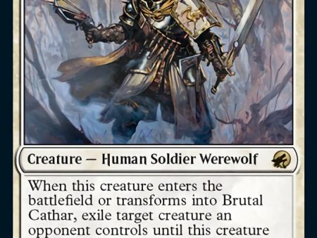 Brutal Cathar    Moonrage Brute [Innistrad: Midnight Hunt] Hot on Sale