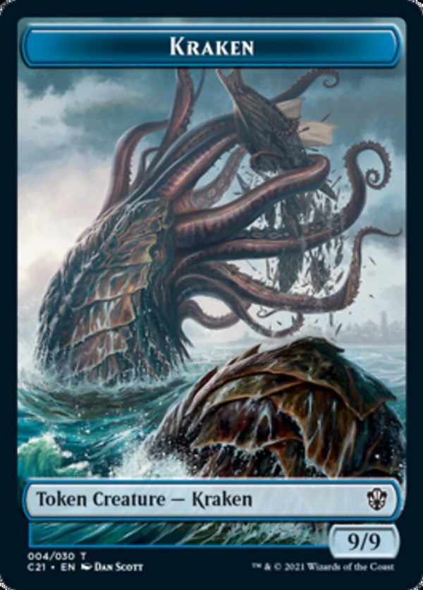 Wurm    Kraken Double-Sided Token [Commander 2021 Tokens] For Sale