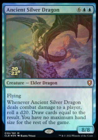 Ancient Silver Dragon [Commander Legends: Battle for Baldur s Gate Prerelease Promos] For Discount