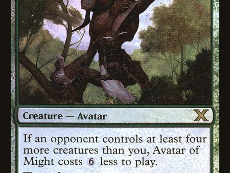 Avatar of Might (Premium Foil) [Tenth Edition] Supply