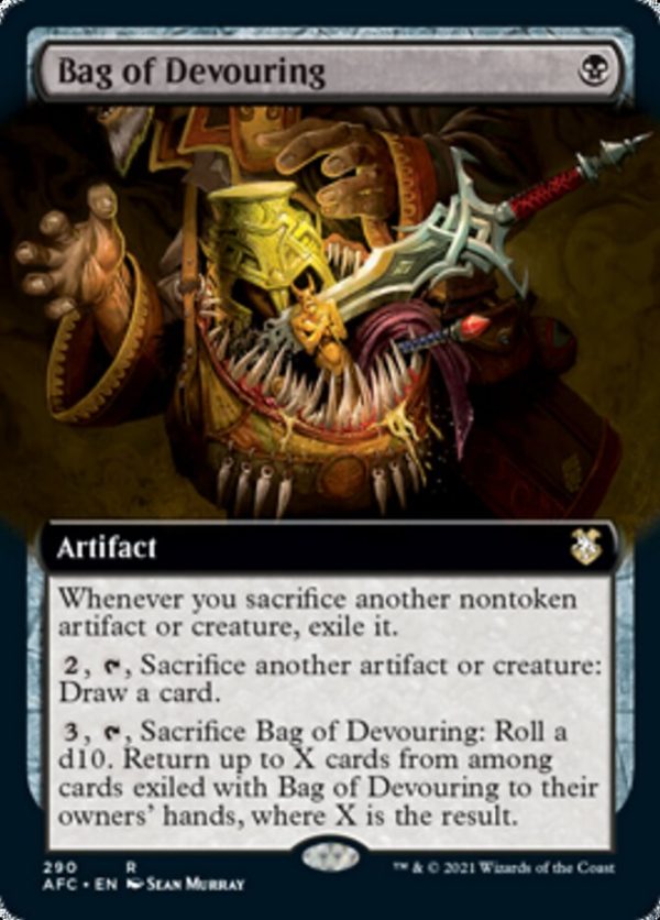 Bag of Devouring (Extended Art) [Dungeons & Dragons: Adventures in the Forgotten Realms Commander] Discount