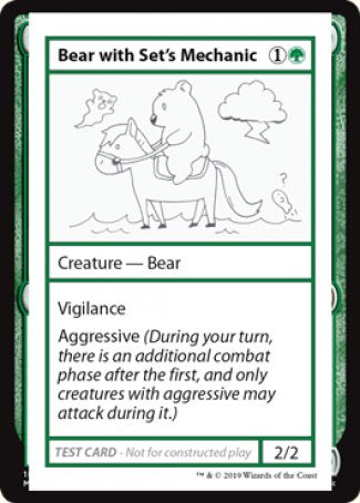 Bear with Set s Mechanic (2021 Edition) [Mystery Booster Playtest Cards] Online Hot Sale